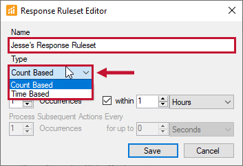 SQL Sentry Response Ruleset Editor