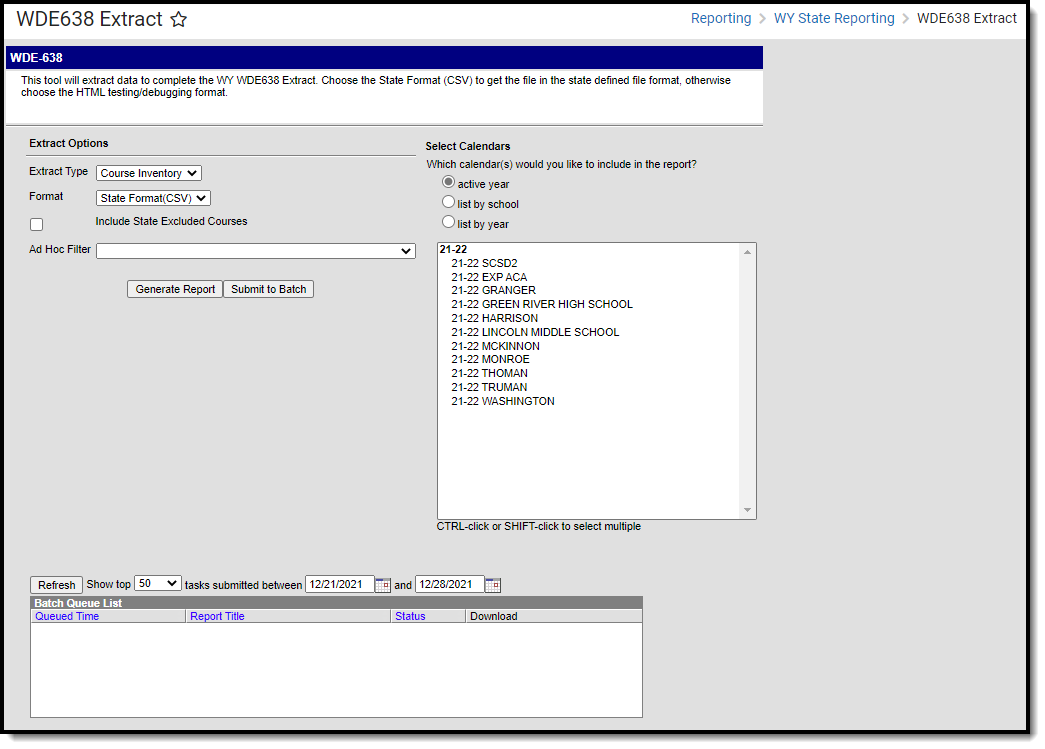 Screenshot of WDE-638 Extract Editor .