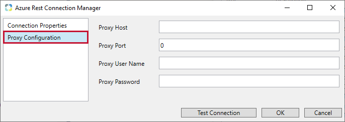 Task Factory Azure Rest Connection Manager Proxy Configuration