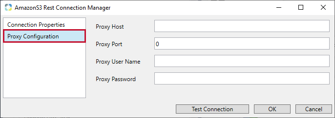 Task Factory Amazon S3 Rest Connection Manager Proxy
