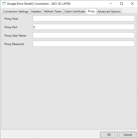 Task Factory Google Drive OAuth2 Connection Manager Proxy