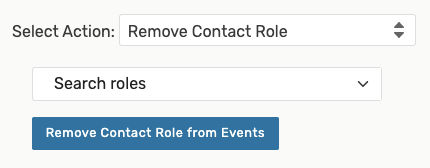 The criteria for removing a contact role when bulk editing.