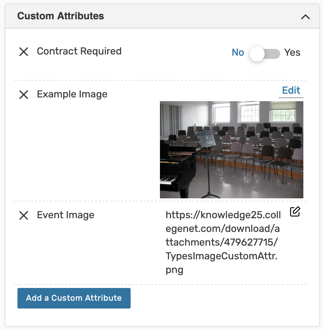 Image attributes in Event Details