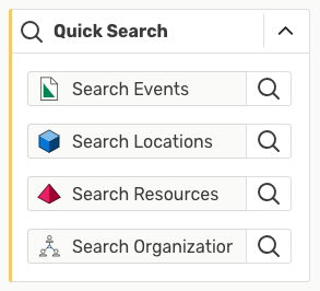 Quick Search widget