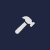 Build tool icon, which is a hammer
