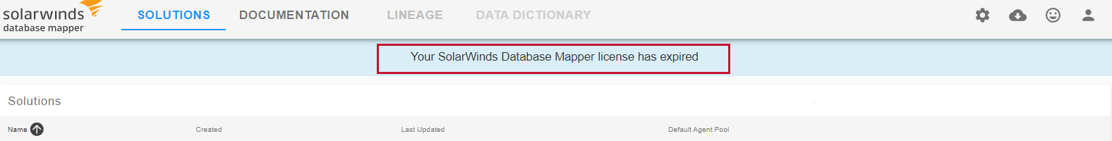 Database Mapper Your license has expired message