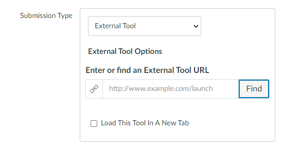 External Tool option
