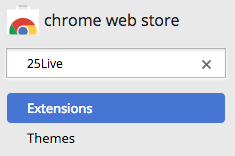 chrome web store extensions button