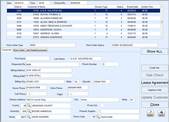 Work Orders and Calendar Scheduling | Energy Force Help Center