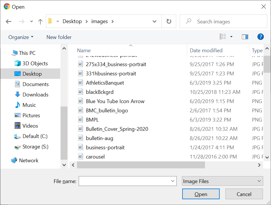 screenshot file finder on laptop