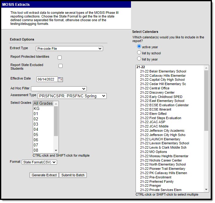 Screenshot of the MOSIS Pre-Code File: Personal Finance Spring Assessment Type editor.