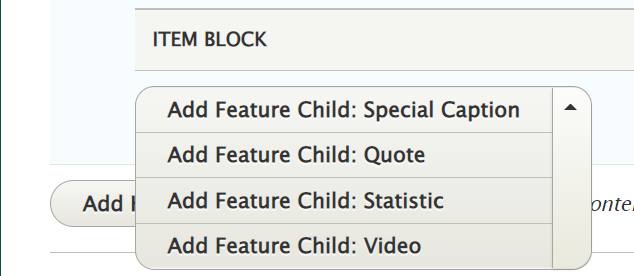 screenshot feature child item block