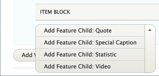 screenshot feature child item block