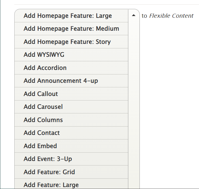 screenshot flex content items