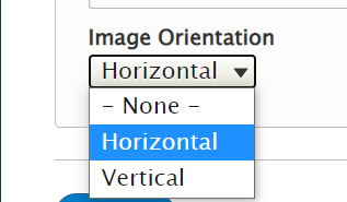 screenshot image orientation options