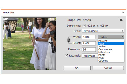 image resize screen in photoshop