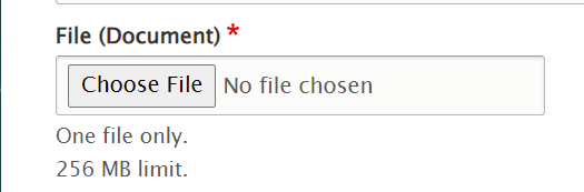 screenshot document choose field