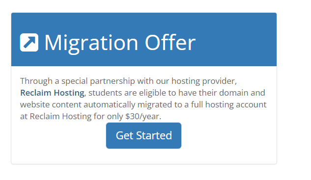 Screenshot for Migration Offer