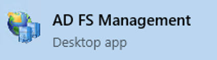 logo and button for AD FS Management