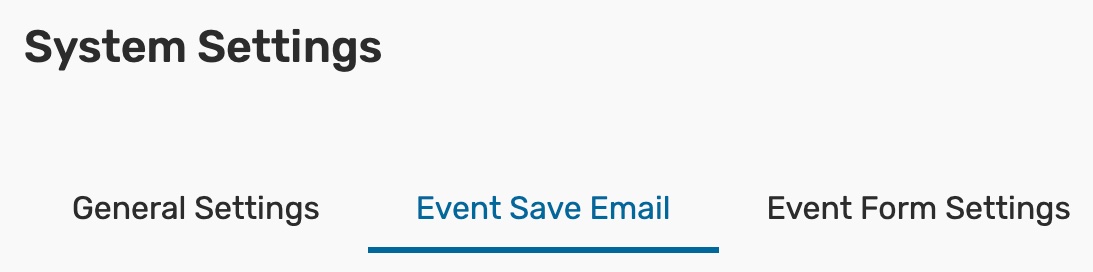 Event Save Email link