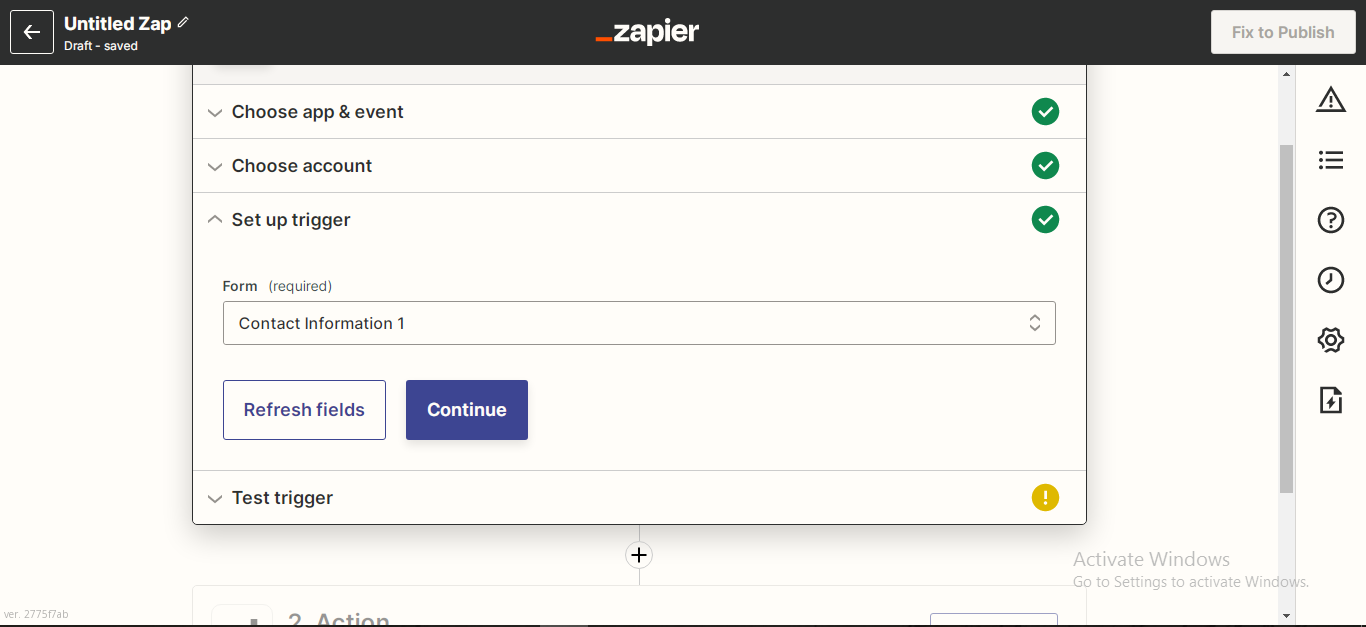 Get Started with the Zapier connector  | Ideolve