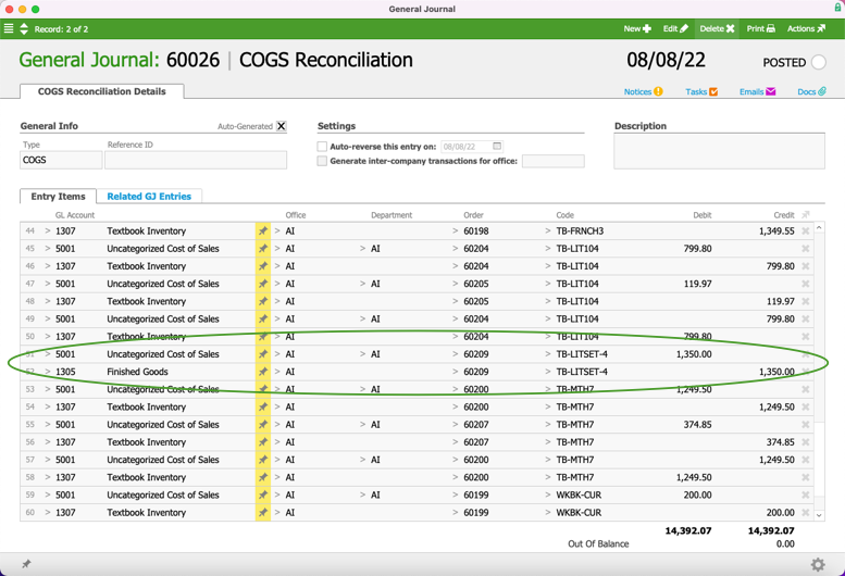 Understanding the COGS Reconciliation Process aACE 6