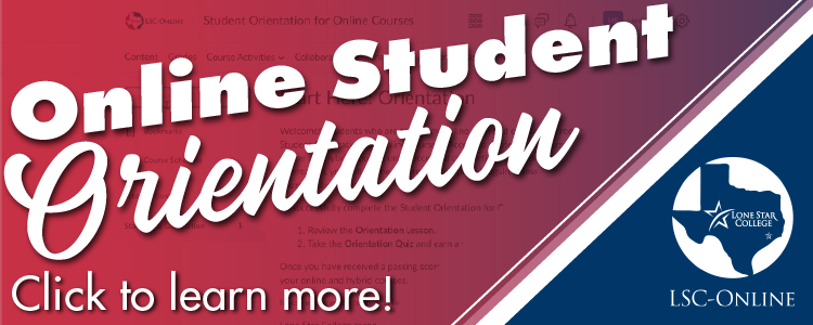 Learn more about the student orientation for online courses.