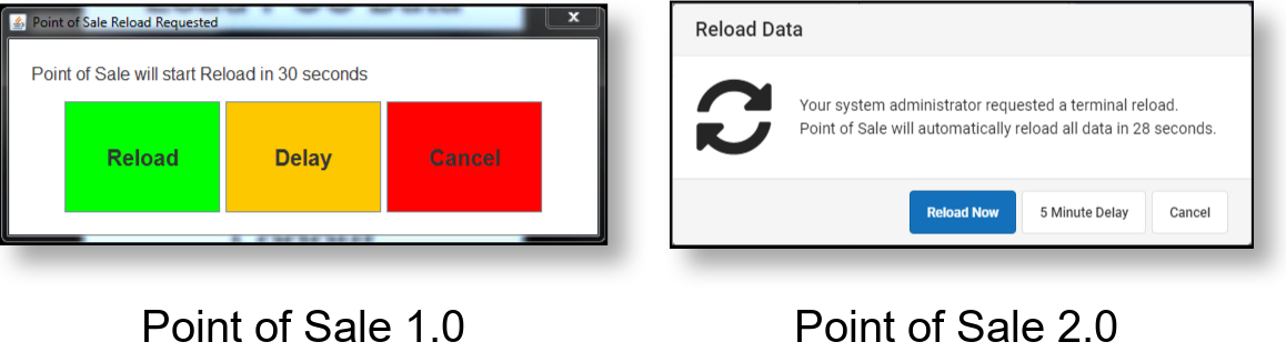 Screenshot of Reload Request messages.