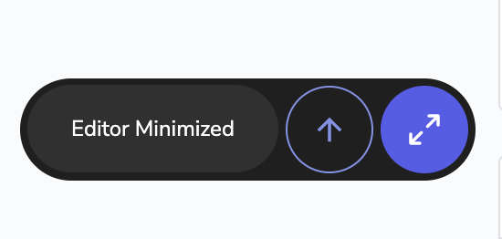 Minimized Editor