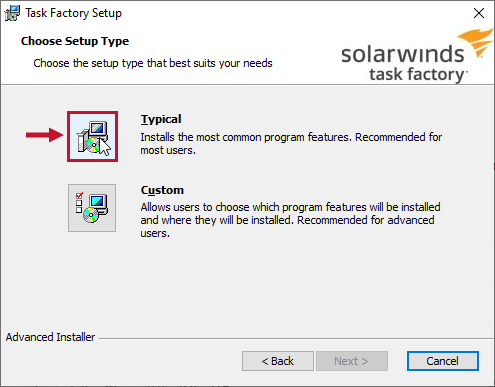 Task Factory Typical Setup