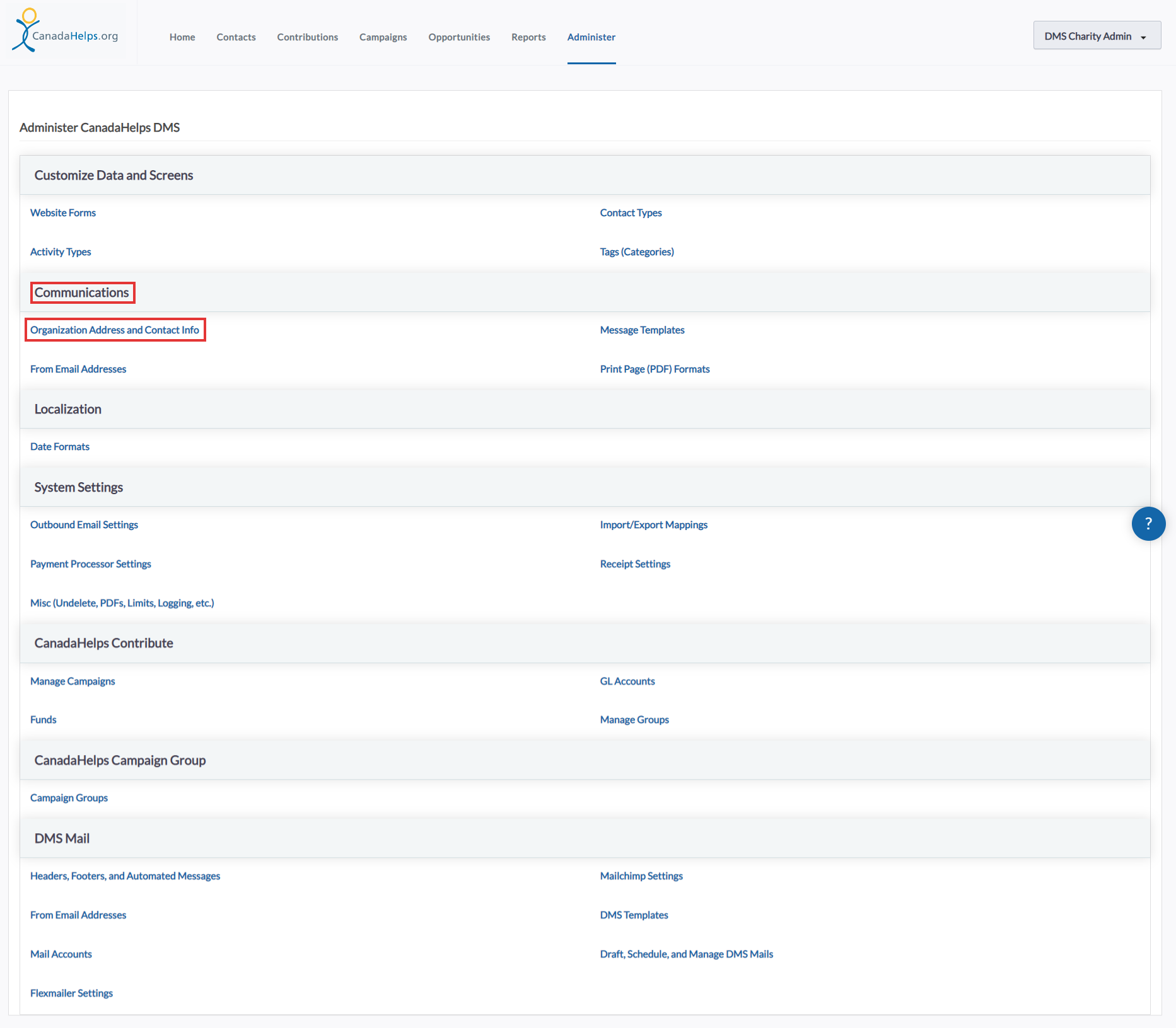 Step 1 Configuring your Tax Receipt Settings Help for Charities