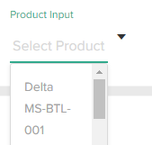 Product Input field with multiple product options 