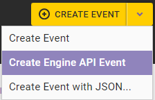 Callout of the Create Engine API Event option in the CREATE EVENT selector