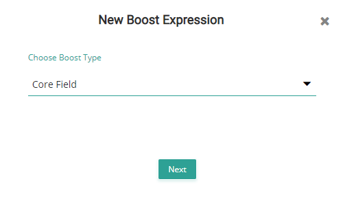 Screenshot of the New Boost Expression modal