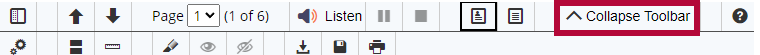 Indicates docReader More Tools button on the toolbar 