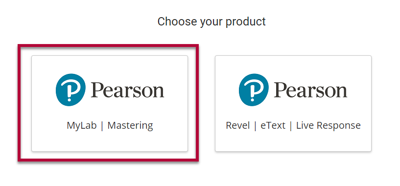 Pearson's MyLab and Mastering link