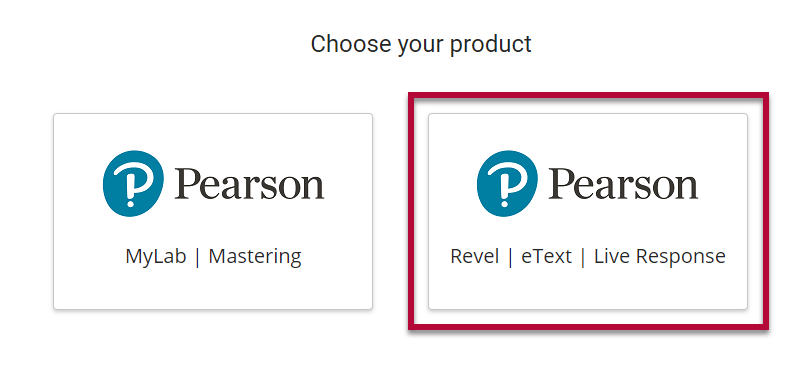 Pearson's Revel Link