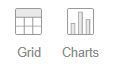 screenshot of the grid and charts buttons