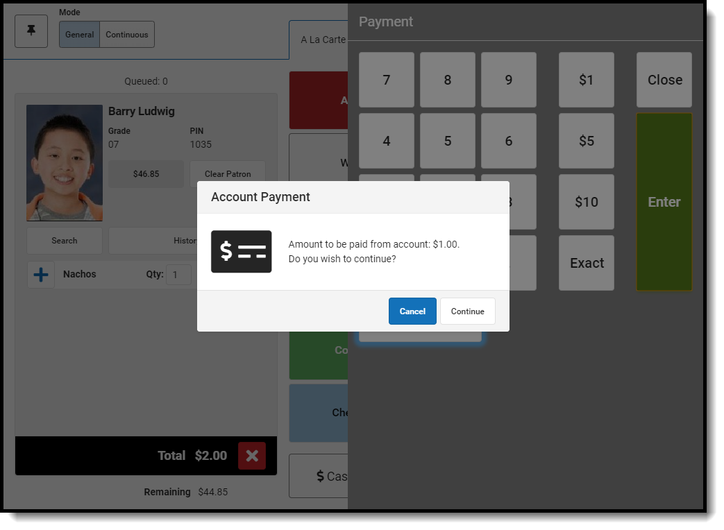Screenshot of using multiple payment methods