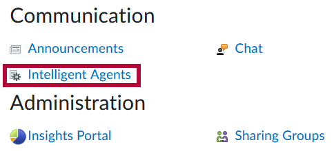 Identifies Intelligent Agents link.