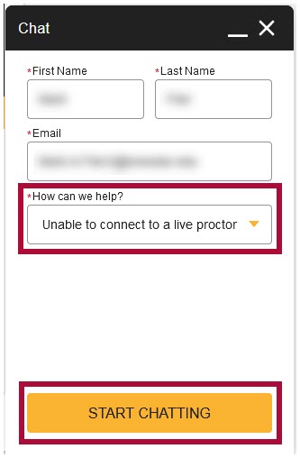 Chat Window instructions