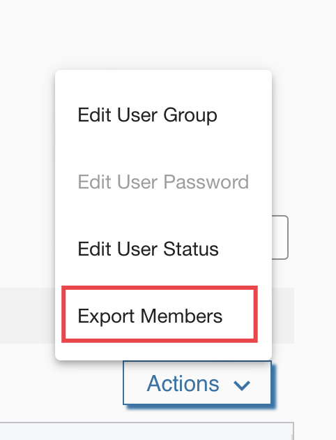 Export Members option