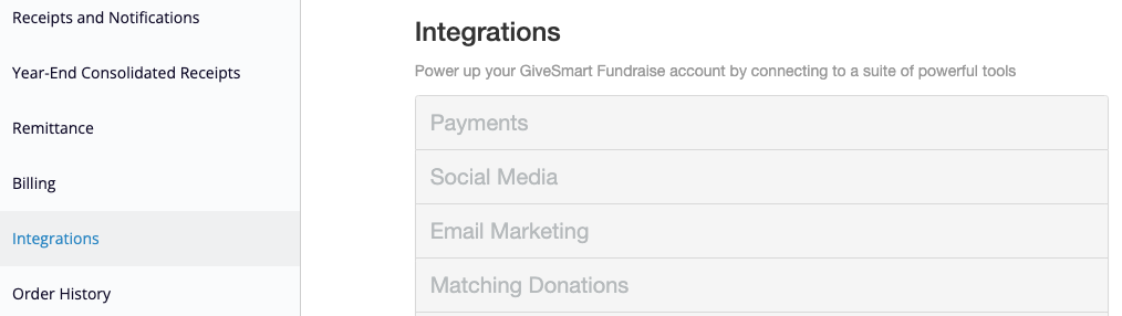 Integrations Category
