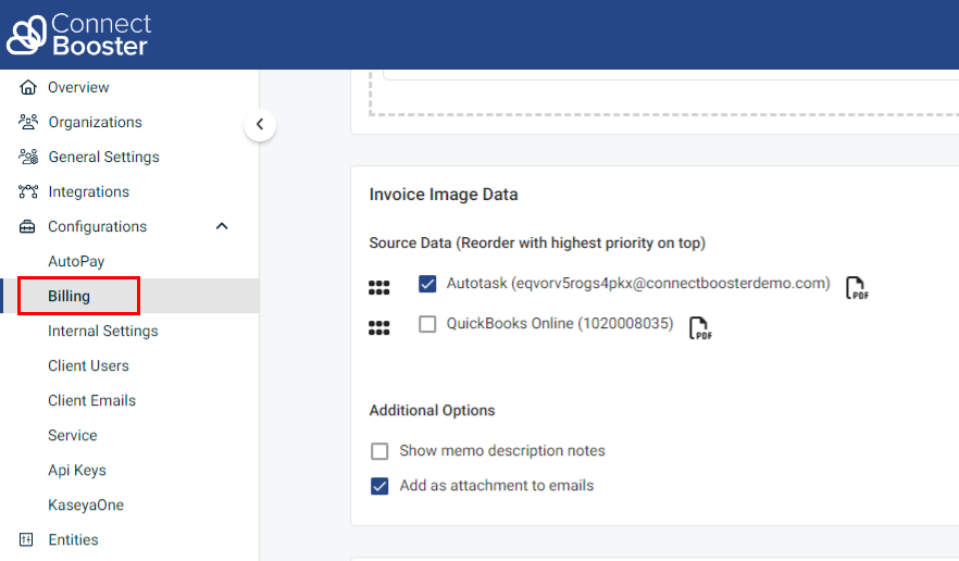 Setting Up The Datto Autotask PSA Integration | ConnectBooster Support