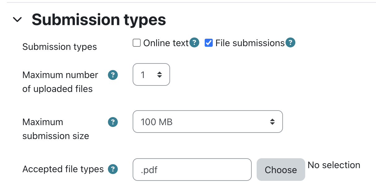 submit assignment in moodle