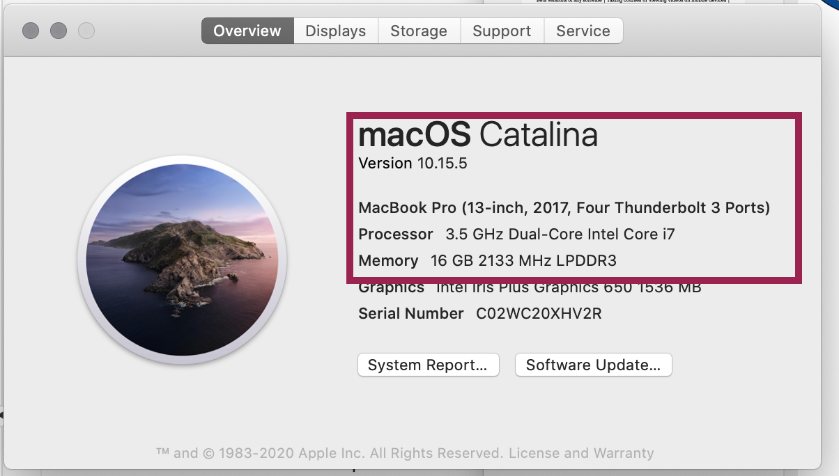 Overview of Mac specifications