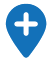 Screenshot of the Cross-Site indicator, which is a blue location pin with white intersecting lines