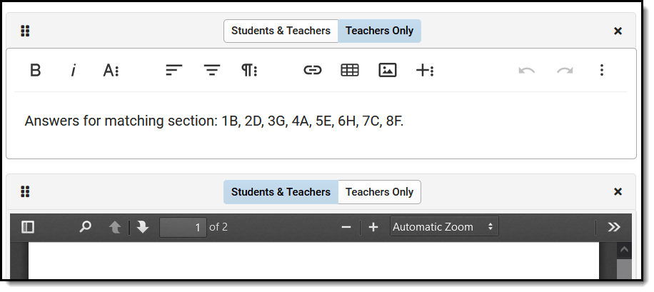 Screenshot of an uploaded file that is visible to students and teachers. 