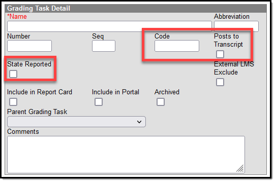 Image of the Grading Task Detail Editor.