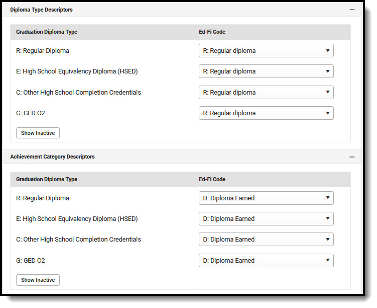 Screenshot of Student Academic Records Resource Preferences.